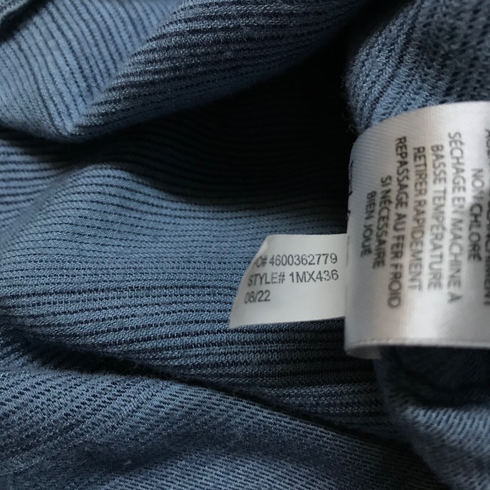 Travis Mathew Shirt Mens Size L Blue Button Up Long Sleeve Striped Cotton Blend - Picture 5 of 11